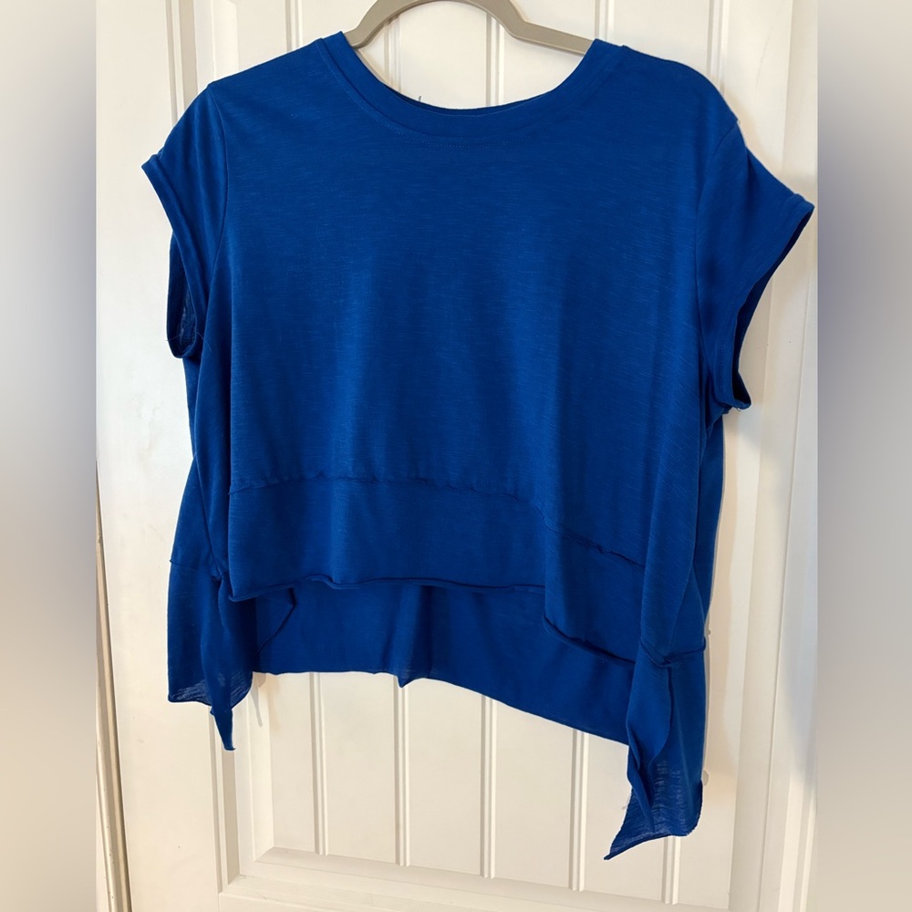 SHEIN Royal Blue Short Sleeve Top